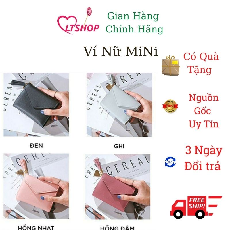 Ví nữ mini ngắn cầm tay cao cấp cute dễ thương nhỏ gọn bỏ túi thời trang giá rẻ VN70