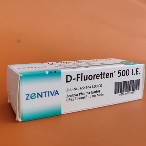 Vitamin D-fluoretten 500 I.E bổ sung Vitamin D3 cho bé