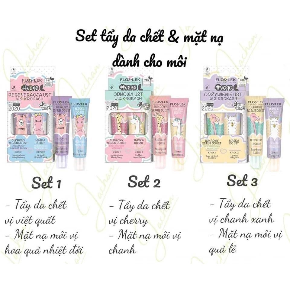 SET TẨY DA CHẾT MÔI + DƯỠNG MÔI FLOSLEK LABORATORIUM LIP CARE