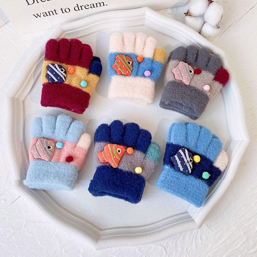 JUNE Găng Tay Hở Ngón Chất Lượng Cao Cho Bé 2-4 Tuổi 2-4 Tuổi