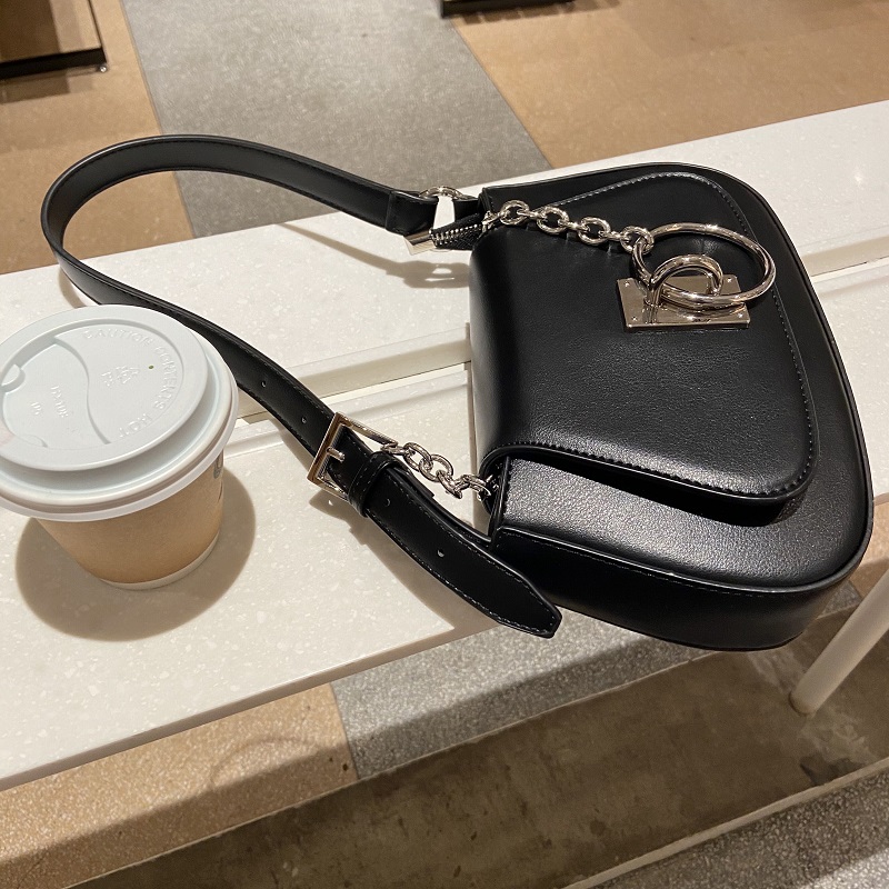 IELGY Túi đeo vai kẹp nách IELGY phối dây xích thời trang dễ phối đồ cho nữ