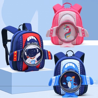 Balo Balo cho bé cấp 1 mầm non chống gù bọt biển siêu nhẹ cặp sách cho bé phi hành gia ZM