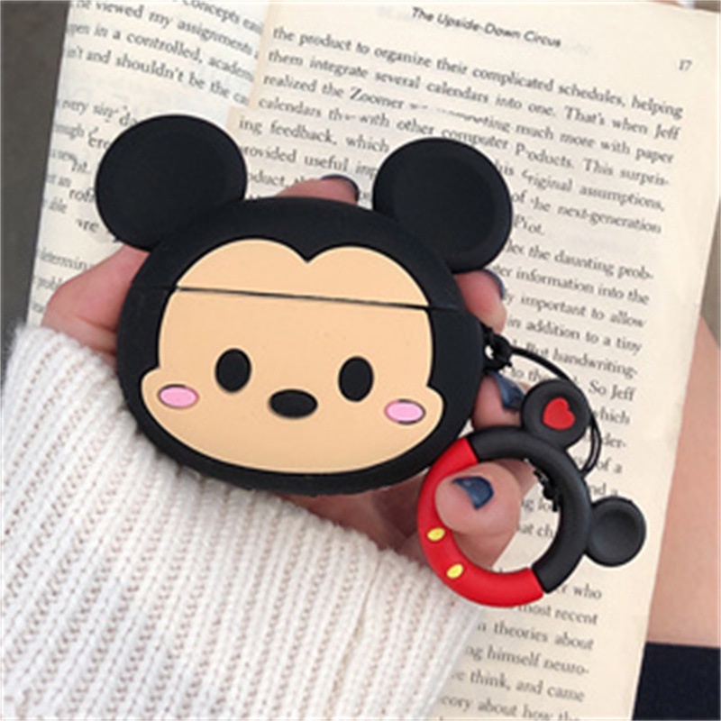 Vỏ Bọc Silicone Mềm Bảo Vệ Hộp Đựng Tai Nghe Apple Airpods Pro Air Pods Họa Tiết Hoạt Hình Dễ Thương