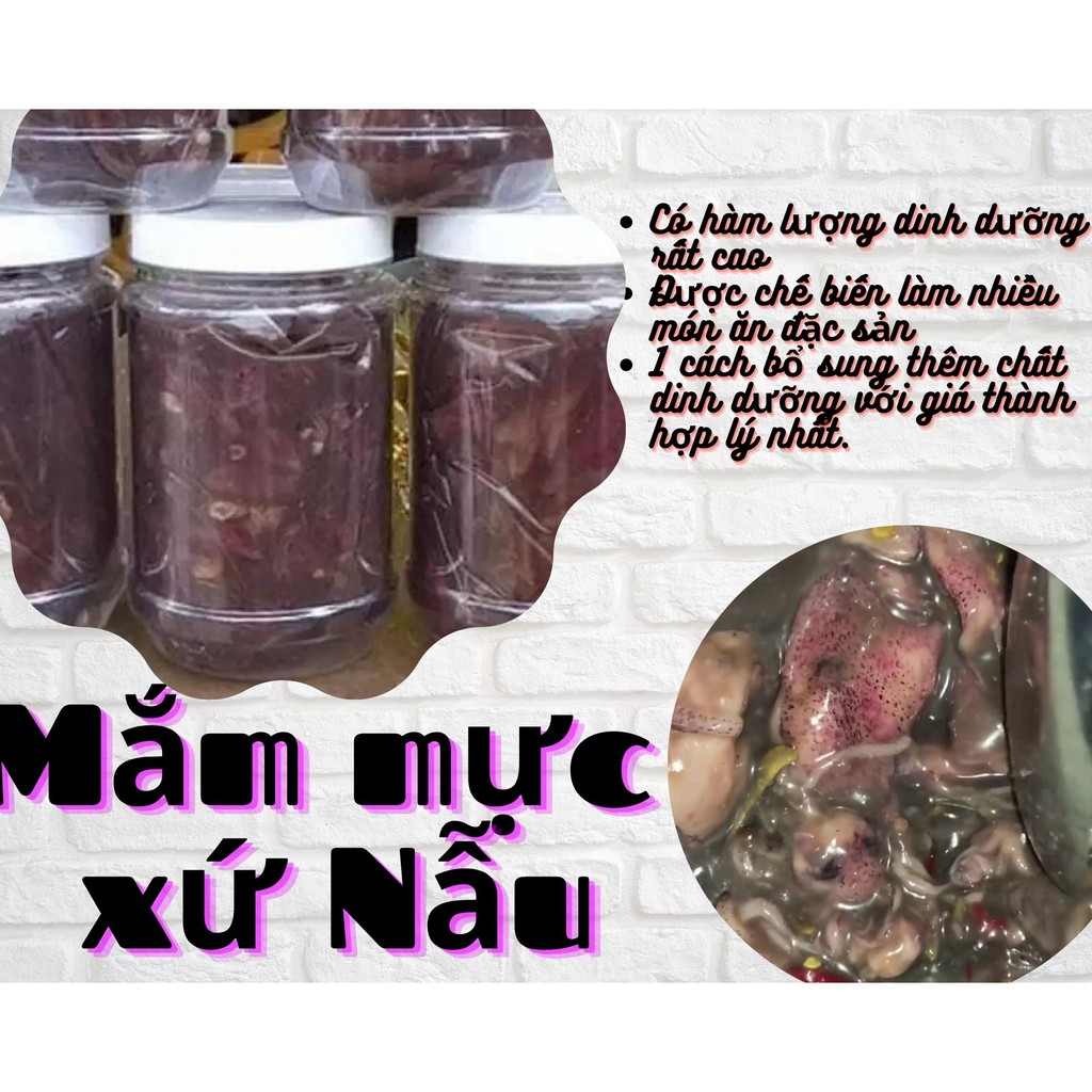 [rẻ hơn nhiều] Mắm mực xứ nẫu NGON 500G - HÀNG LOẠI 1