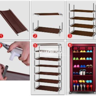 Tủ giầy vải 6 tầng