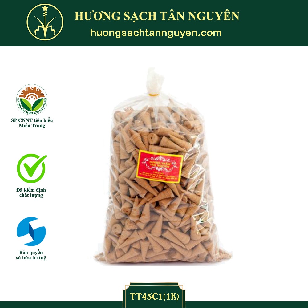 Nhang nụ trầm hương Tân Nguyên, trầm hương xông nhà nguyên chất an toàn sức khỏe túi 1kg