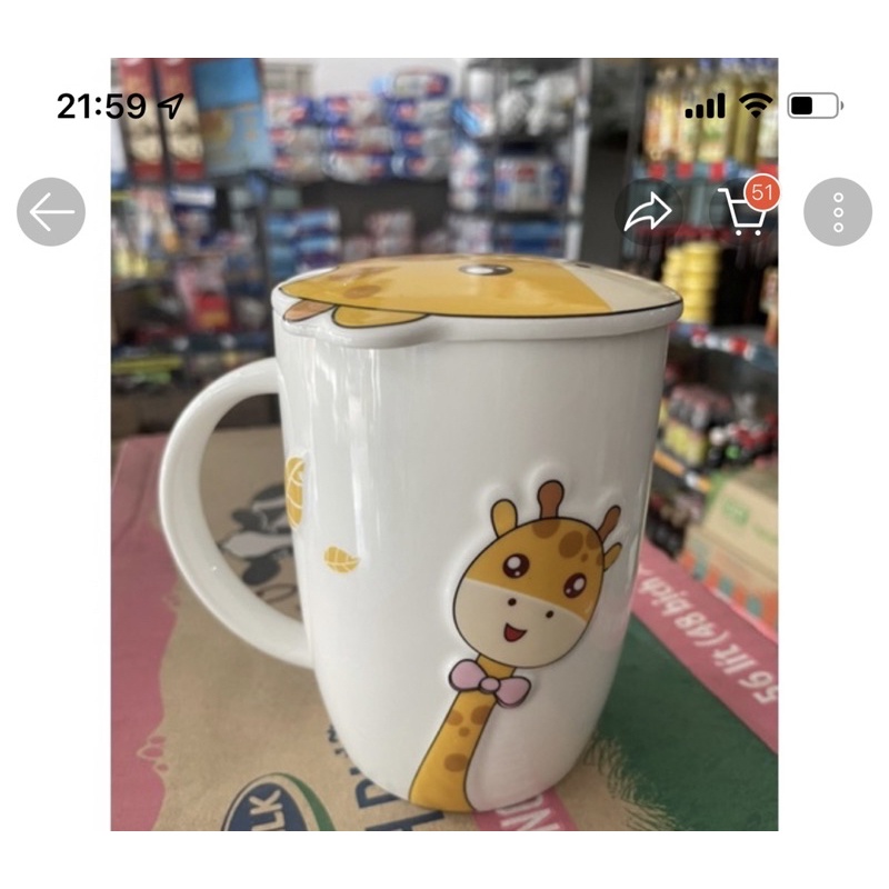 Ly sứ có nắp, gấu trạng nhí , ly thủy tinh đổi màu giá rẻ