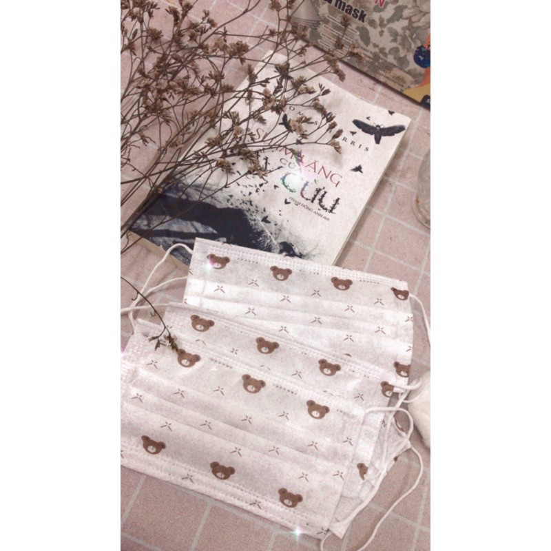 KHẨU TRANG CON GẤU 4 LỚP THỜI TRANG [ HOT TREND ] | BigBuy360 - bigbuy360.vn