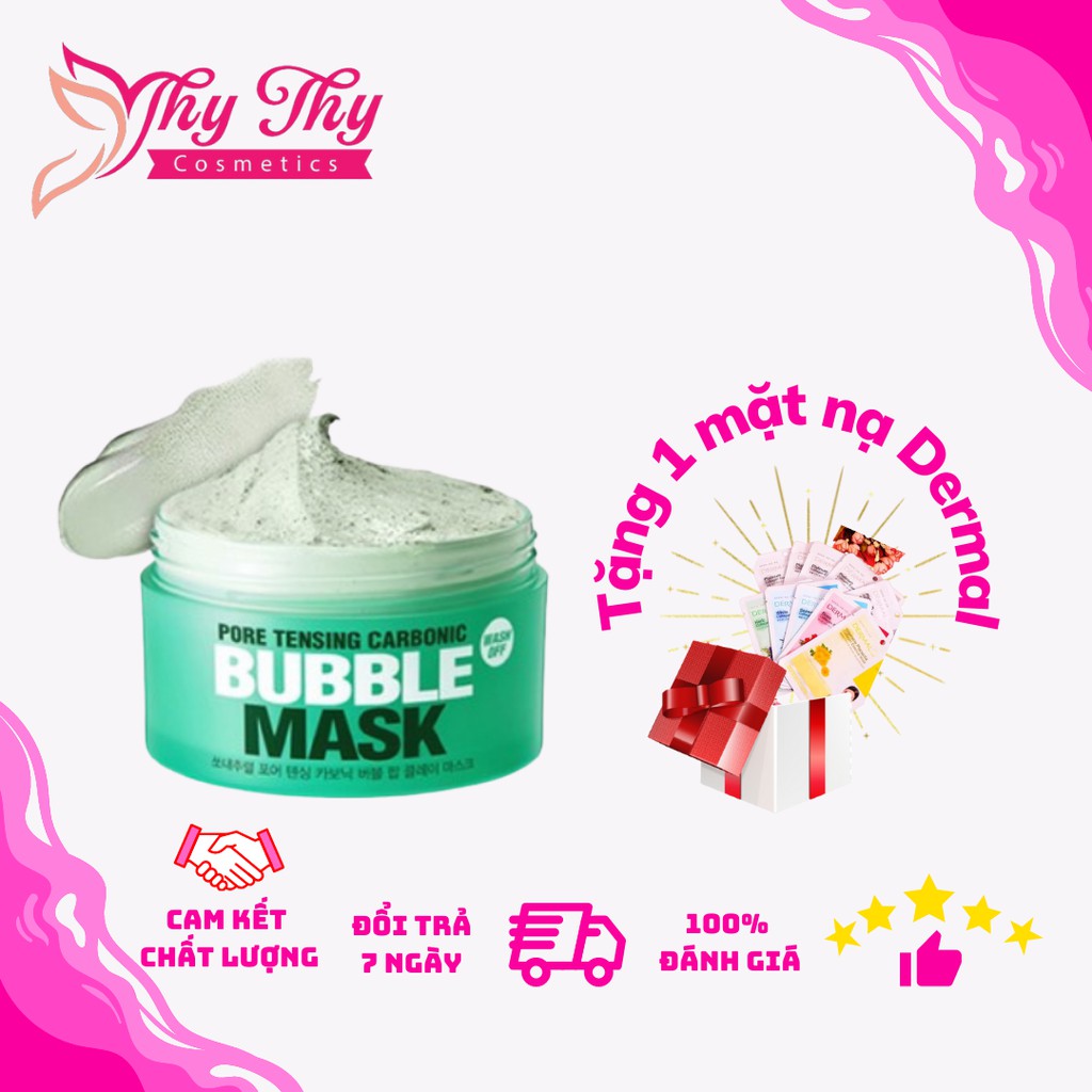 Mặt Nạ Bong Bóng Thải Độc Da So Natural Pore Tensing Carbonic Bubble Mask 130g l Nhập Khẩu Chính Hãn