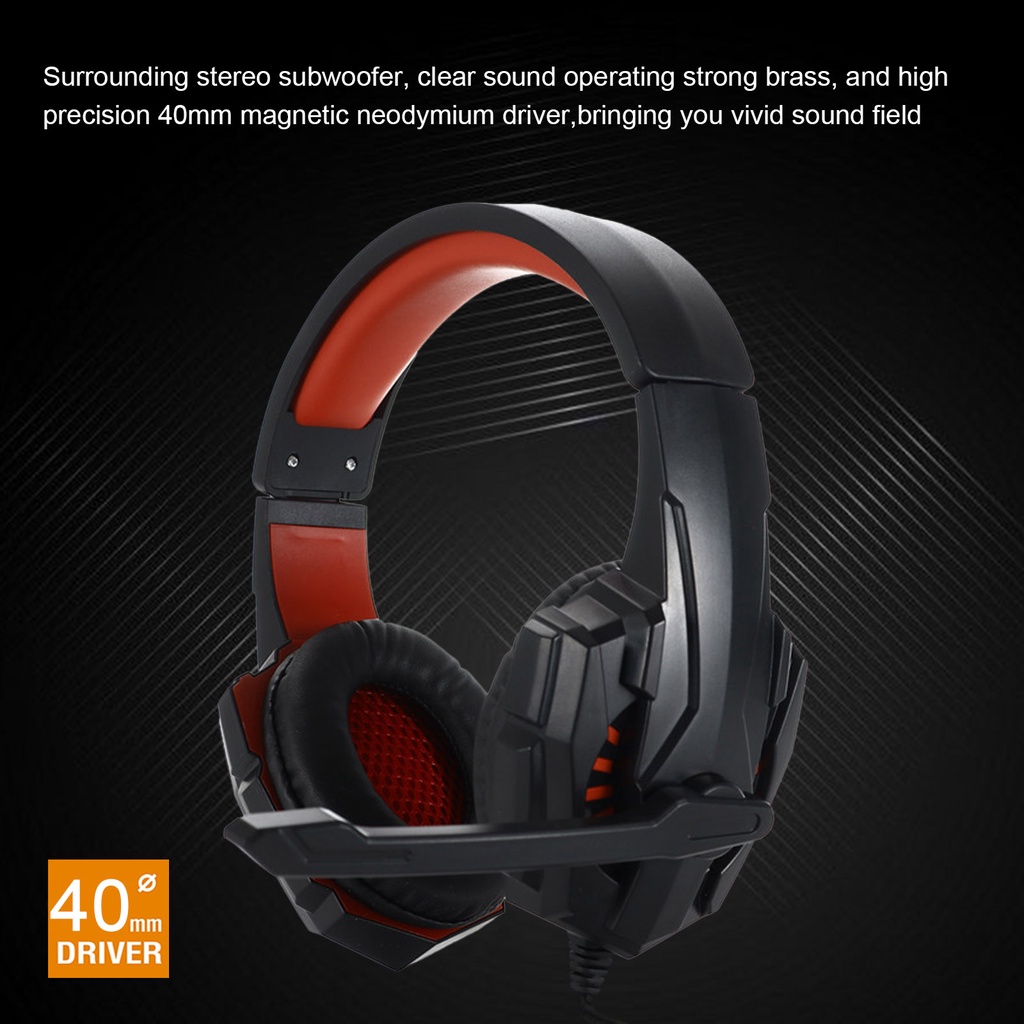 Tai nghe chụp tai SY-GX10 jack cắm 3.5mm có mic điều khiển âm lượng khử tiếng ồn chuyên dụng cho chơi game