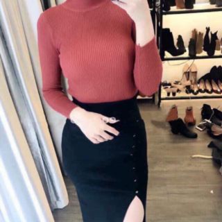 Áo len tăm cổ 3p dành cho nữ
