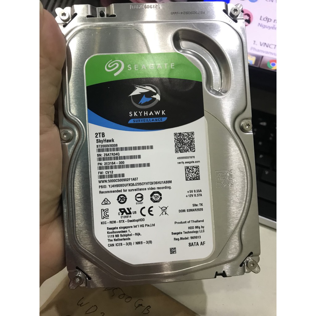 Ổ Cứng HDD Seagate SKY 2TB/4TB TẶNG KÈM CÁP SATA (Camera)