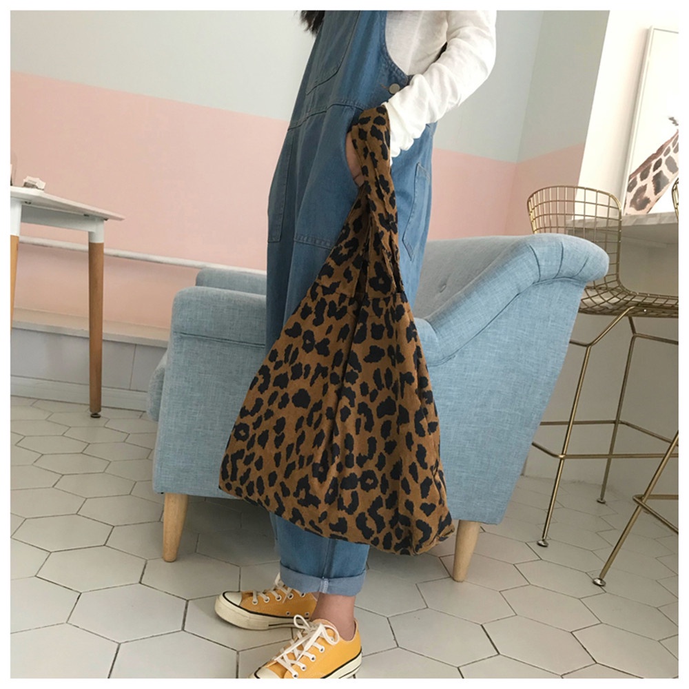 Túi xách đeo vai cỡ lớn họa tiết da báo thời trang cho nữ MIHAN1