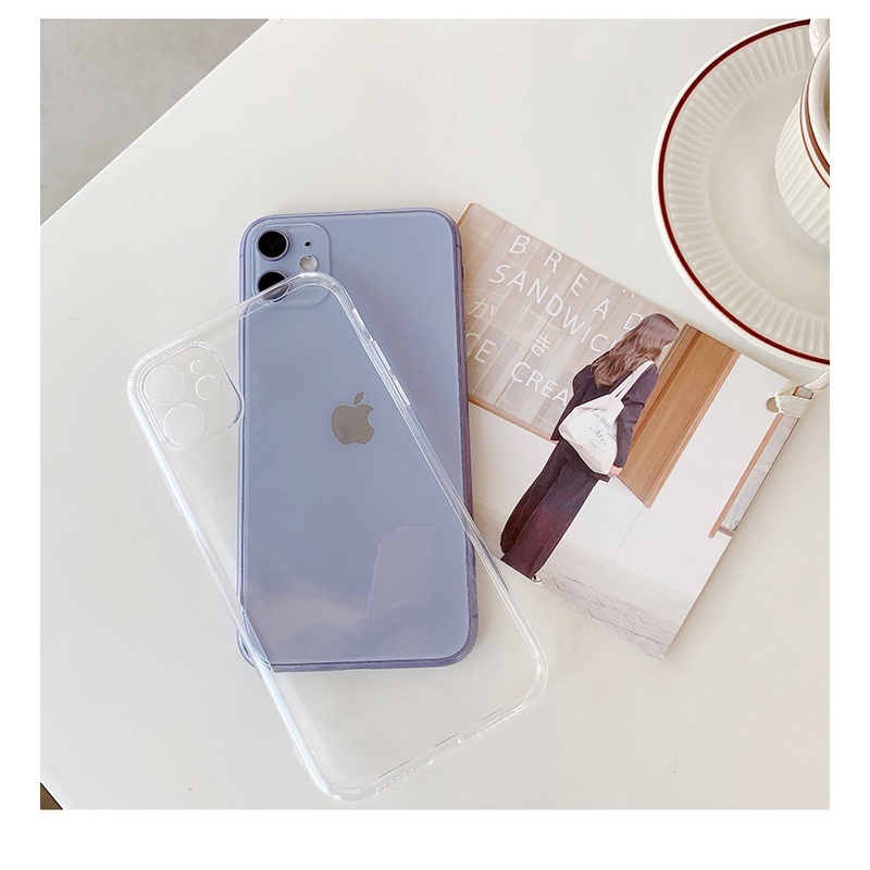 Ốp Lưng Iphone Silicon Trong Suốt 12Promax/11promax/xsmax/xr/66s78plus/678 Loại 4 Góc chống sốc và loại siêu mỏng