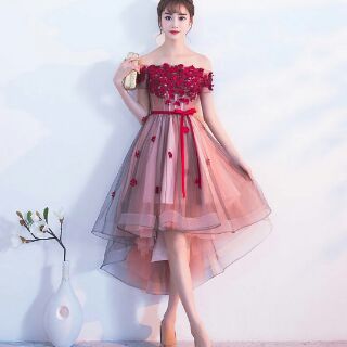 ĐẦM XÒE ĐUÔI TÔM ĐÍNH HOA 4D