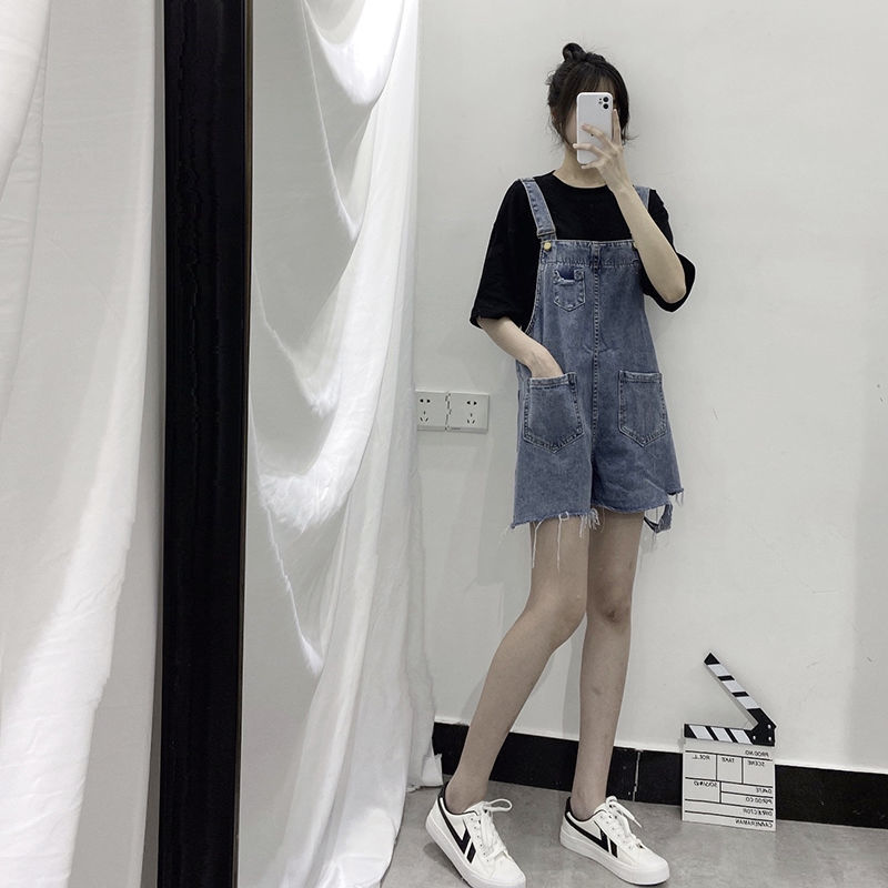 Quần Yếm Denim Phong Cách Hàn Quốc Dành Cho Nữ Size Xs-2Xl | BigBuy360 - bigbuy360.vn