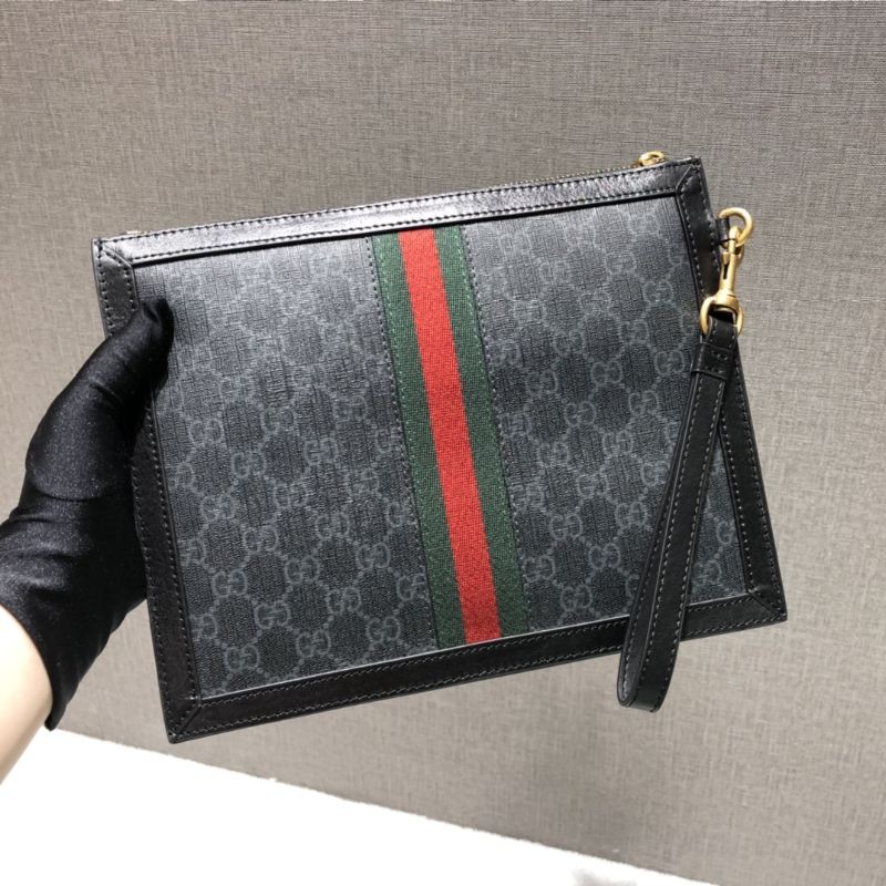 clutch cầm tay cho nam phong cách đơn giản thiết kế sang trọng Gucci