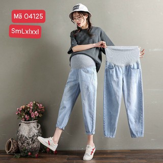 Quần bò bầu, quần Jean bầu - Quần bầu bò công sở - Tổng kho váy bầu - HT-KidsMomy