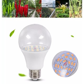 Đèn quang hợp cho cây trồng - LED công suất 9W đủ quang phổ cho các giai đoạn phát triển (nhựa cao cấp - BH 2 năm)