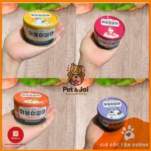 PATE MEOW MAMA HÀN QUỐC ⚡CHỈ 1 NGÀY⚡  DONGWON LON 160G ĐỦ HƯƠNG VỊ CHO MÈO - PET&JOI