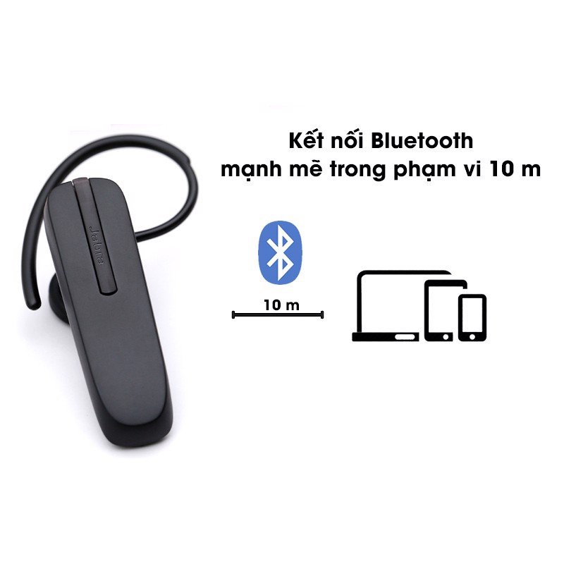 Tai Nghe Đàm Thoại Bluetooth, Tích Hợp Khử Ồn, Thời Gian Sử Dụng 11 Giờ Jabra Talk 5 - Hàng Chính Hãng