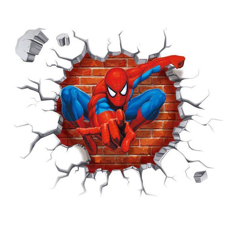 Miếng Dán Tường 3D Hình Siêu Anh Hùng Avengers