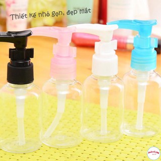 Lọ Chiết Mỹ Phẩm Dạng Vòi 50ml Trong Suốt Tháo Lắp Dễ Dàng 00051