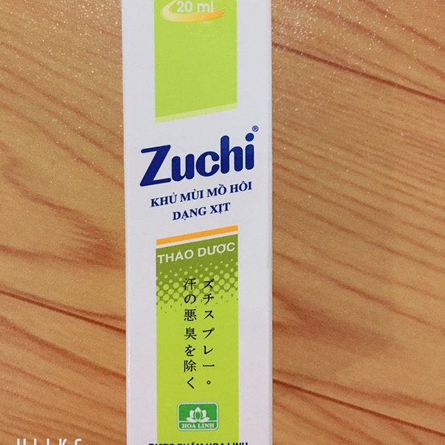 ZUCHI XỊT KHỬ MỒ HÔI THẢO DƯỢC 20ml