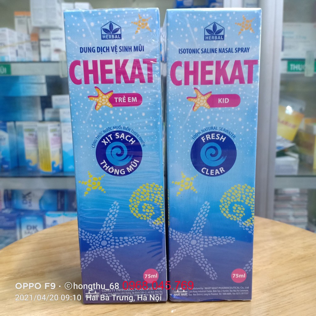 Nước xịt mũi CHEKAT chai 75ml