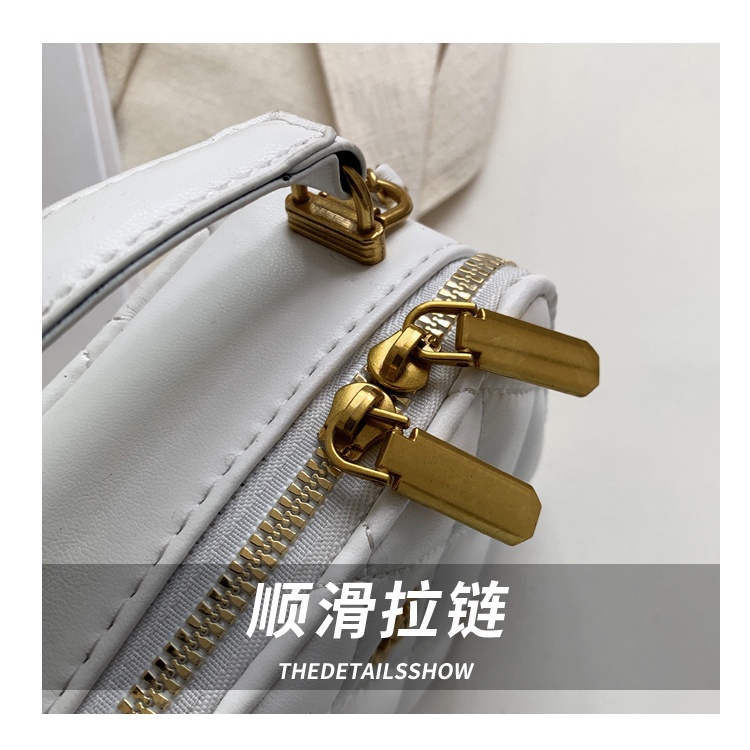 Túi Đeo JASMIN NOIR Chéo Họa Tiết Sọc Caro Phối Dây Xích Thời Trang Trẻ Trung Cho Nữ