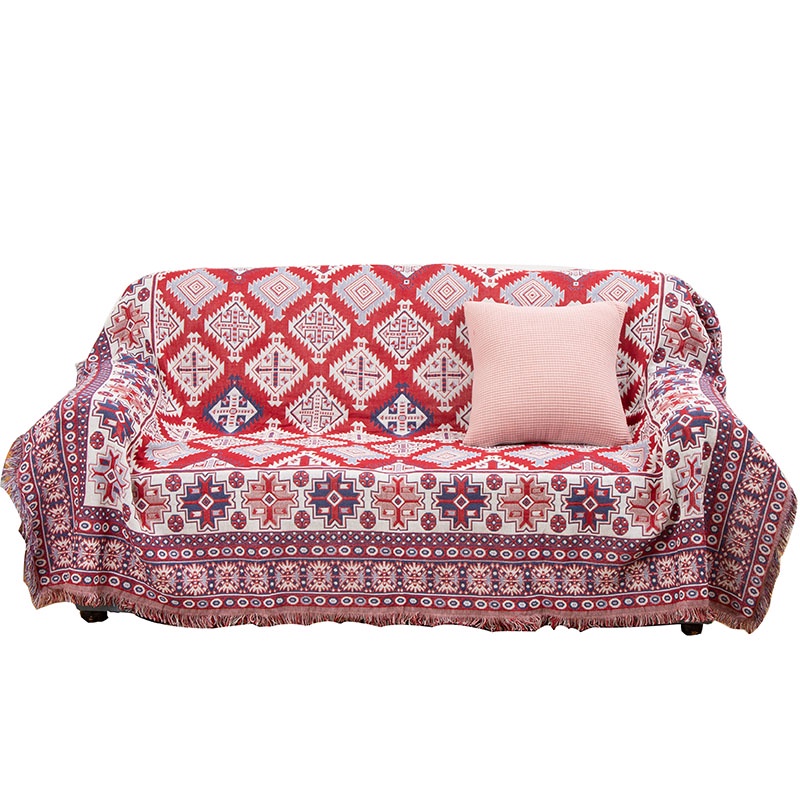 Thảm Sofa Trang Trí Phong Cách Retro, Chăn Thổ Cẩm Đa Năng