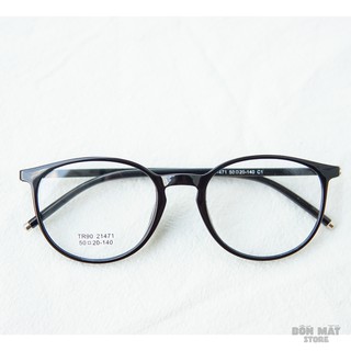 Gọng Kính Tròn Nhựa Dẻo TR90 (Kèm Tròng Cận) - B1471