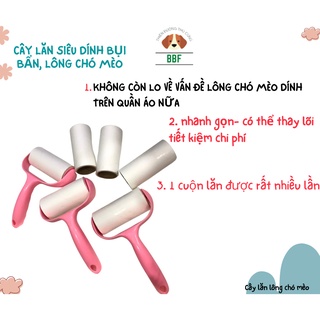Cây lăn siêu dính bụi bẩn, lông chó mèo