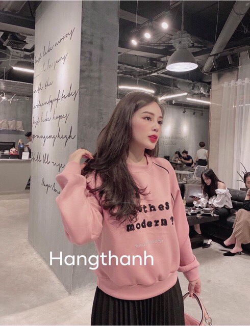 ÁO NỈ HỒNG THÊU CHỮ NỮ  A90 | BigBuy360 - bigbuy360.vn