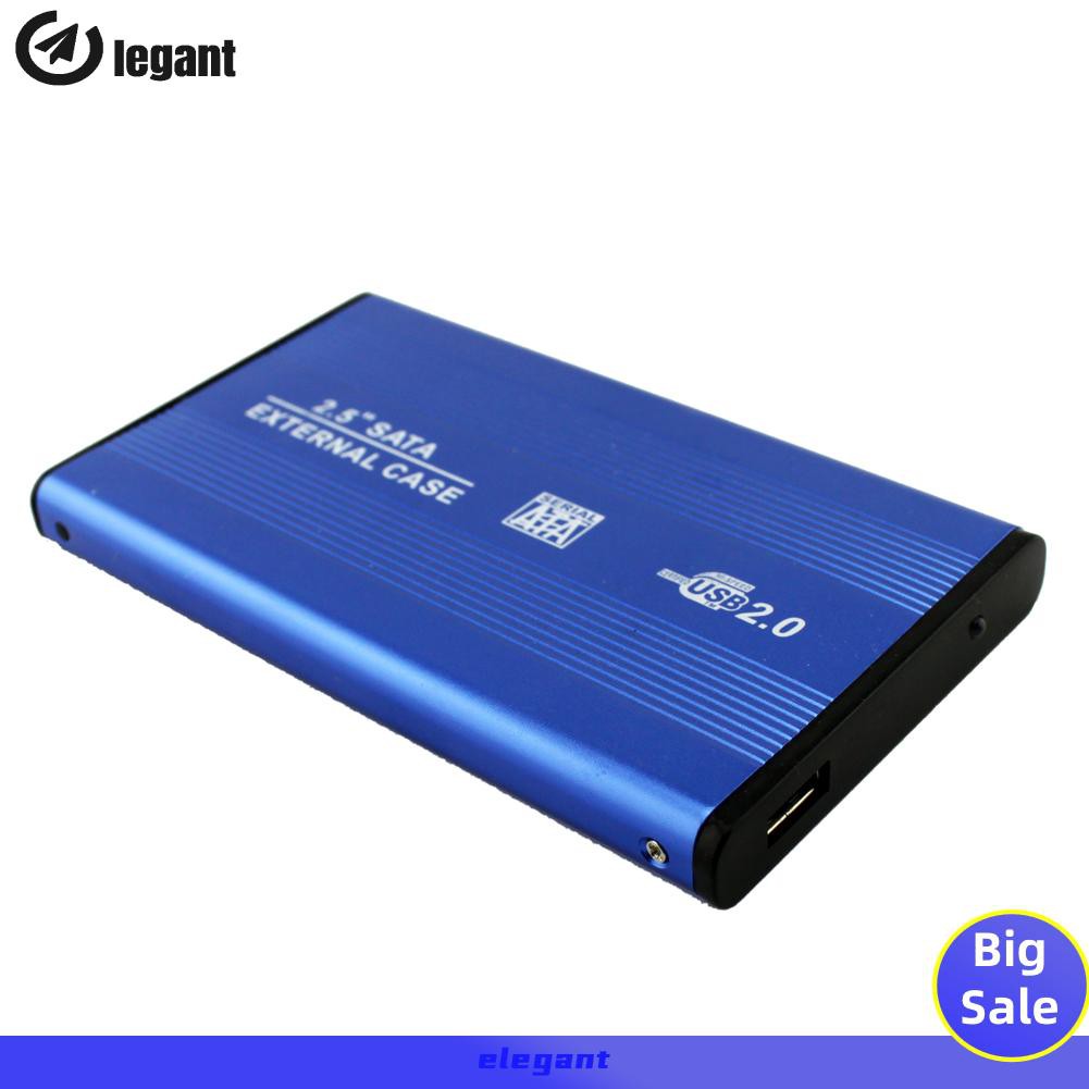 [NEW]2.5 Inch USB 2.0 SATA External Mobile Hard Disk Box Aluminum Alloy Shell