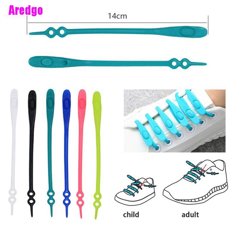 Set 12 dây giày bằng silicon có độ co giãn tốt không cần buộc