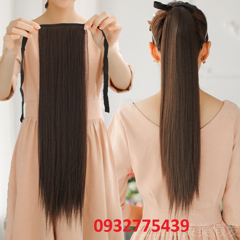 Tóc giả cột thẳng tơ nhật S81