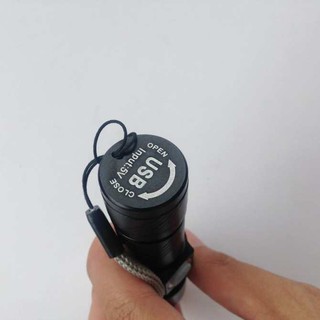 Đèn pin LED mini Zoom sạc USB