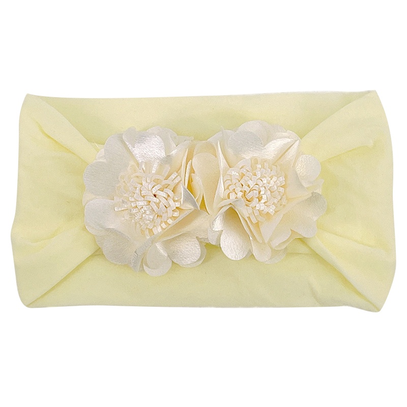 Băng Cài Đầu Bằng Nylon Mềm Co Giãn In Hoa Dành Cho Bé Gái Sơ Sinh