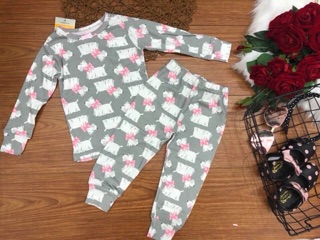 Combo 4 bộ cotton borip bé gái/bé trai 