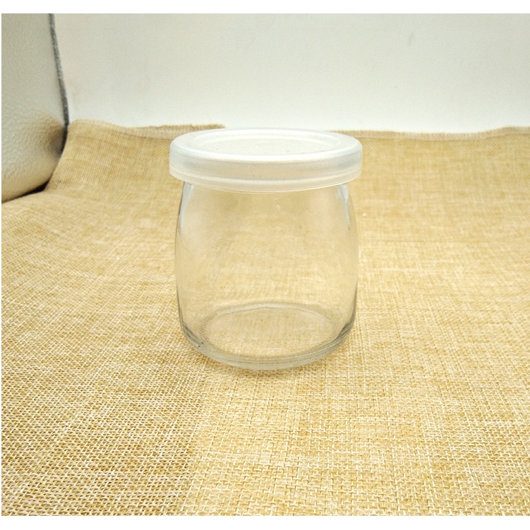Hũ Thủy Tinh 200ml Tròn Làm Sữa Chua, Caramen, Pudding