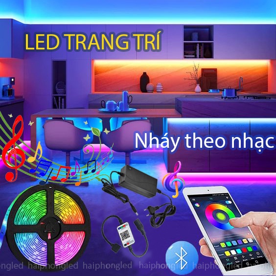 Bộ Led Tiktok  Nháy theo nhạc Led RGB 5050 Điều Khiển Qua App Điện Thoại