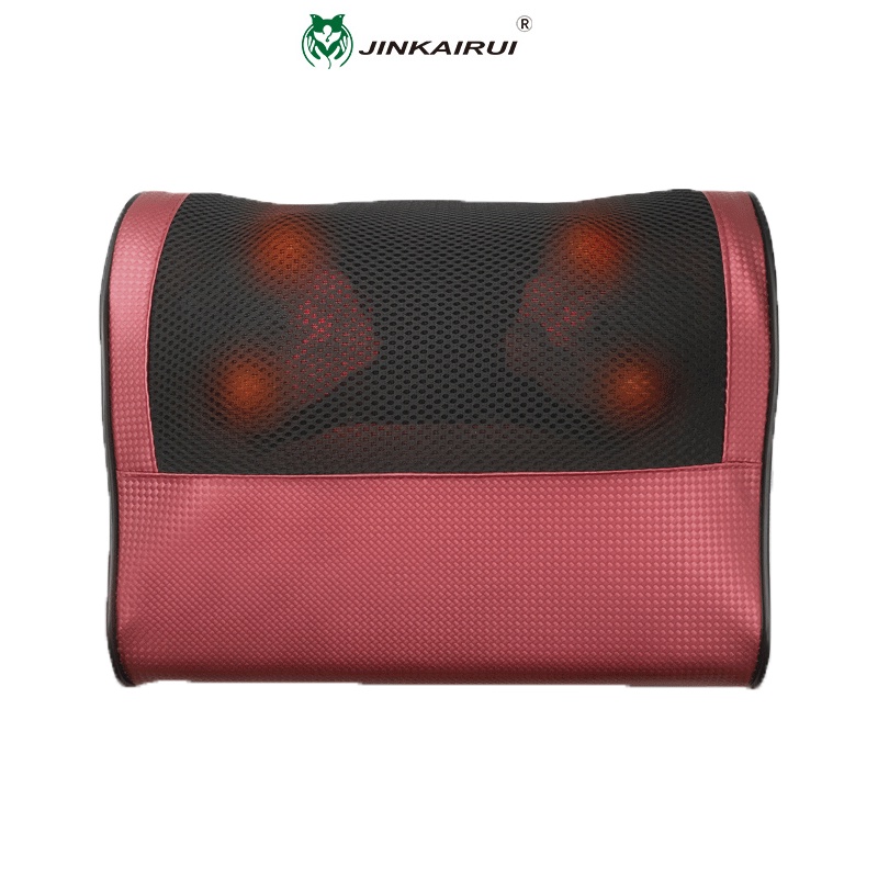 Gối massage xa vai và cổ được làm nóng Jinkairui với 16 quả bóng quay kèm phụ kiện