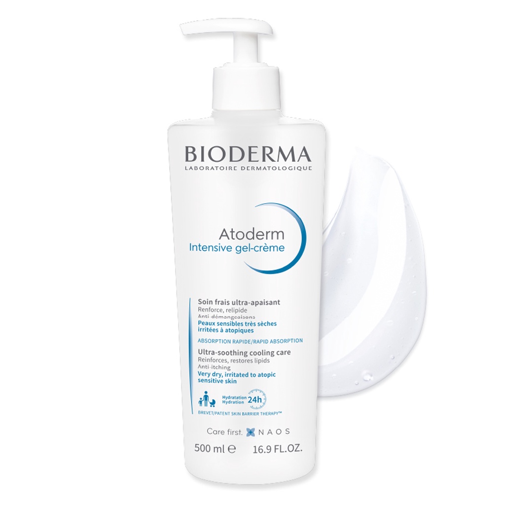 Gel Dưỡng Ẩm Làm Dịu Cho Da Rất Khô Bioderma Atoderm Intensive gel-crème - Hasaki - Hàng Chính Hãng