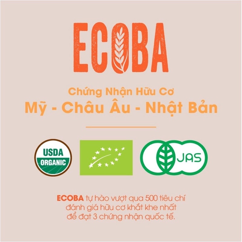 Gạo trắng hữu cơ Ecoba Nhật 1kg nấu cháo cho bé ăn dặm - hàng Việt Nam chất lượng cao