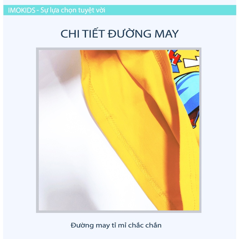 Đồ bộ dài tay bé trai xuất Hàn 24-35kg chất cotton Quảng Châu họa tiết nghộ nghĩnh hình siêu nhân, khủng long, ô tô