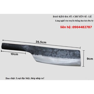 Dao chặt làm từ nhíp xe ô tô 100% bộ 09