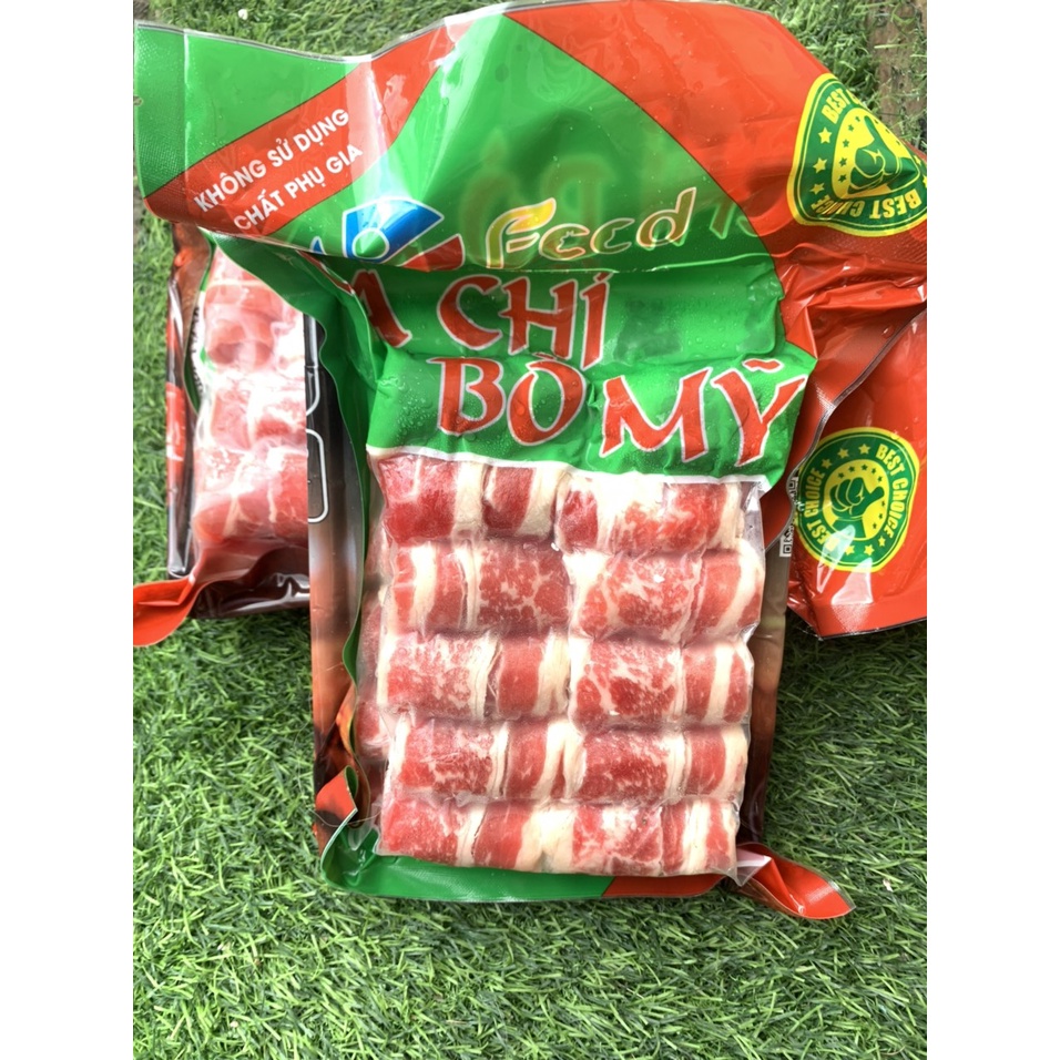Ba Chỉ Bò Mỹ Loại1 (500gr/khay) Thơm Ngon Béo Ngậy