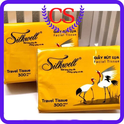 Giấy rút lụa Silkwell Facial Tissue 3 lớp bỏ túi siêu mềm mịn kích thước: 120mm x185mm (hàng chính hãng)