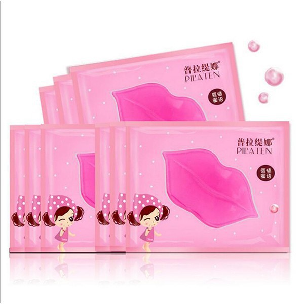 Mặt nạ dưỡng môi collagen nội địa trung biaqu giảm thâm môi làm mềm môi